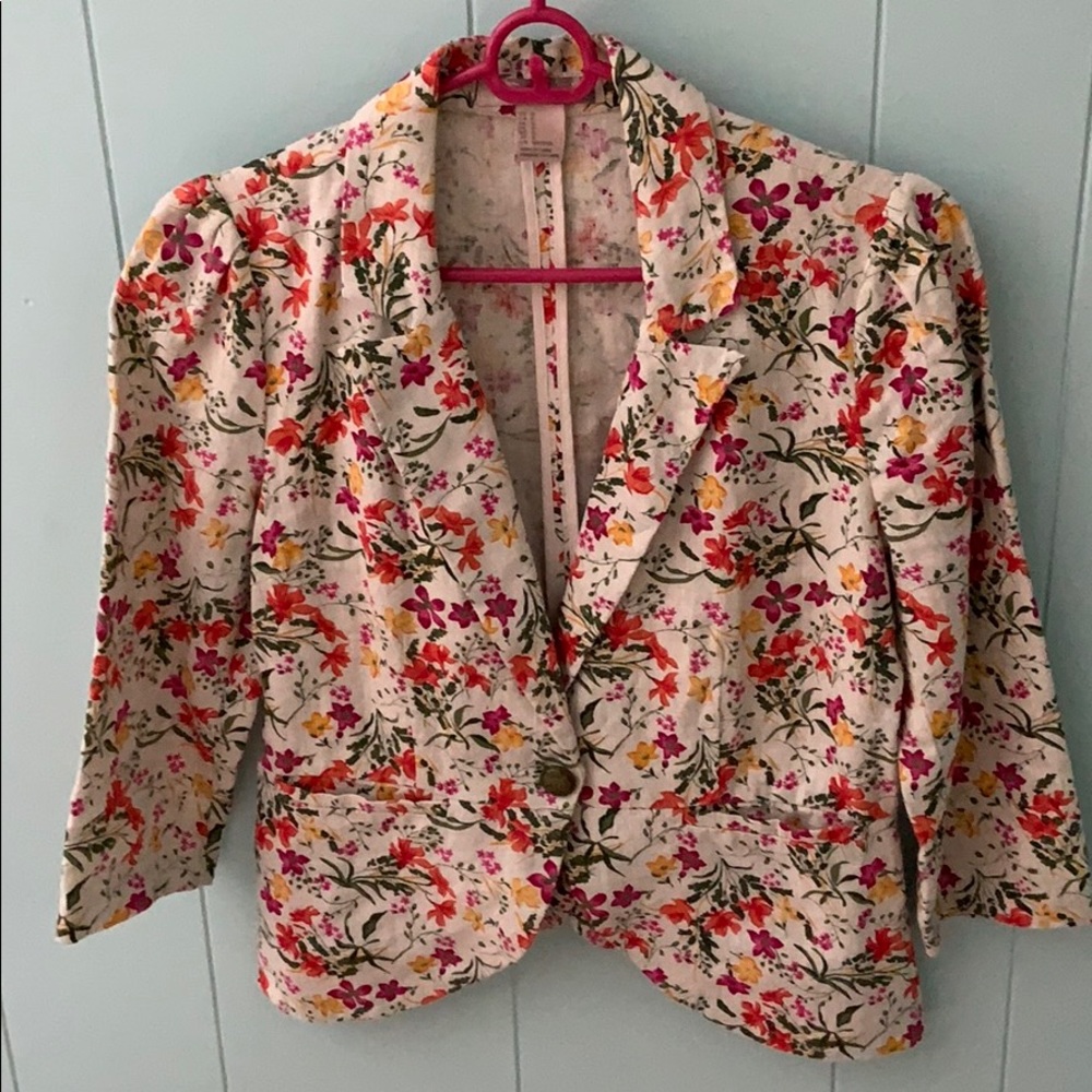 F21 Floral blazer